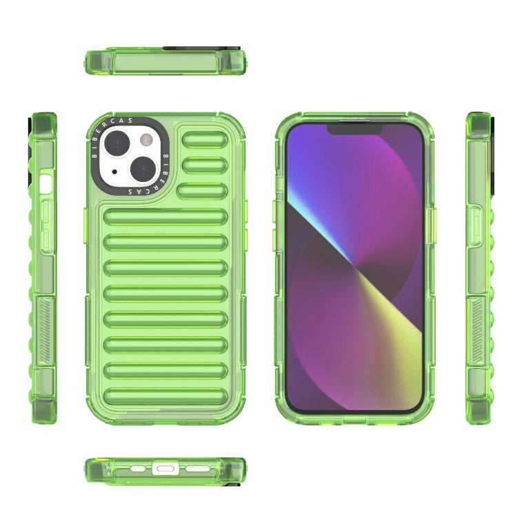 For iPhone 14 High Transparency TPU Hybrid PC Airbag Phone Case