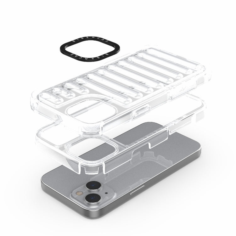 For iPhone 14 High Transparency TPU Hybrid PC Airbag Phone Case