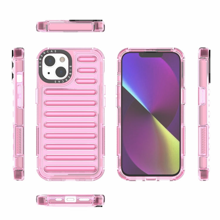 For iPhone 14 High Transparency TPU Hybrid PC Airbag Phone Case