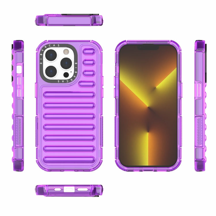 For iPhone 14 Pro High Transparency TPU Hybrid PC Airbag Phone Case
