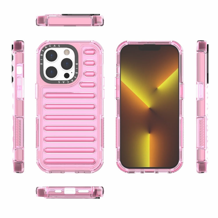 For iPhone 14 Pro High Transparency TPU Hybrid PC Airbag Phone Case
