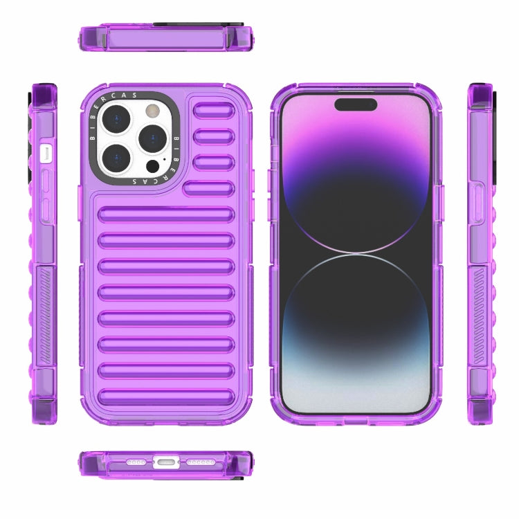 For iPhone 14 Pro Max High Transparency TPU Hybrid PC Airbag Phone Case