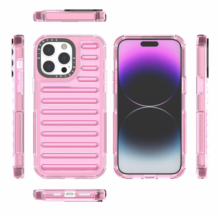 For iPhone 14 Pro Max High Transparency TPU Hybrid PC Airbag Phone Case