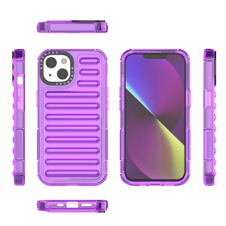 For iPhone 13 High Transparency TPU Hybrid PC Airbag Phone Case