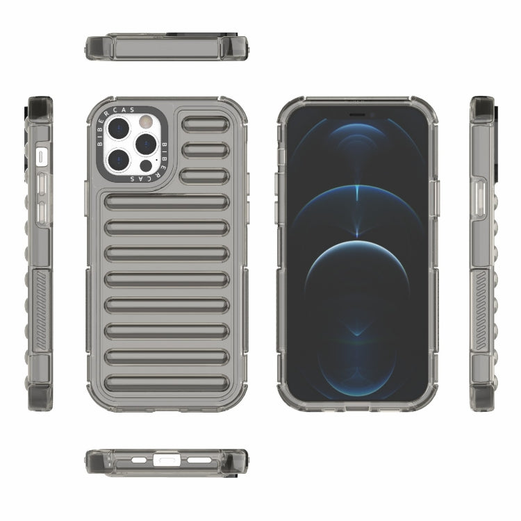 For iPhone 12 / 12 Pro High Transparency TPU Hybrid PC Airbag Phone Case