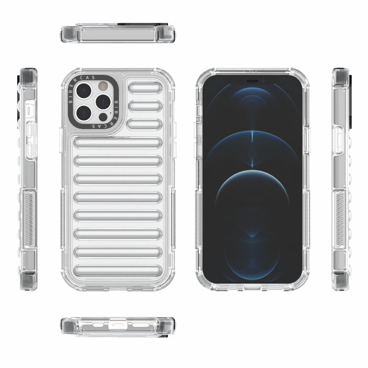 For iPhone 12 / 12 Pro High Transparency TPU Hybrid PC Airbag Phone Case