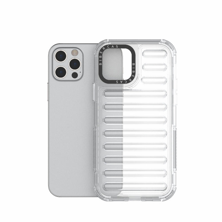 For iPhone 12 / 12 Pro High Transparency TPU Hybrid PC Airbag Phone Case