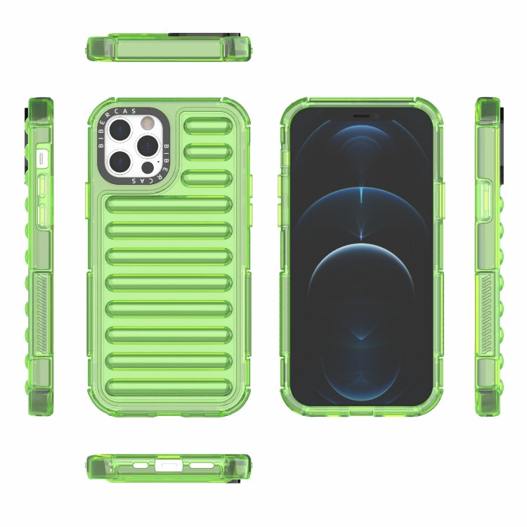 For iPhone 12 / 12 Pro High Transparency TPU Hybrid PC Airbag Phone Case