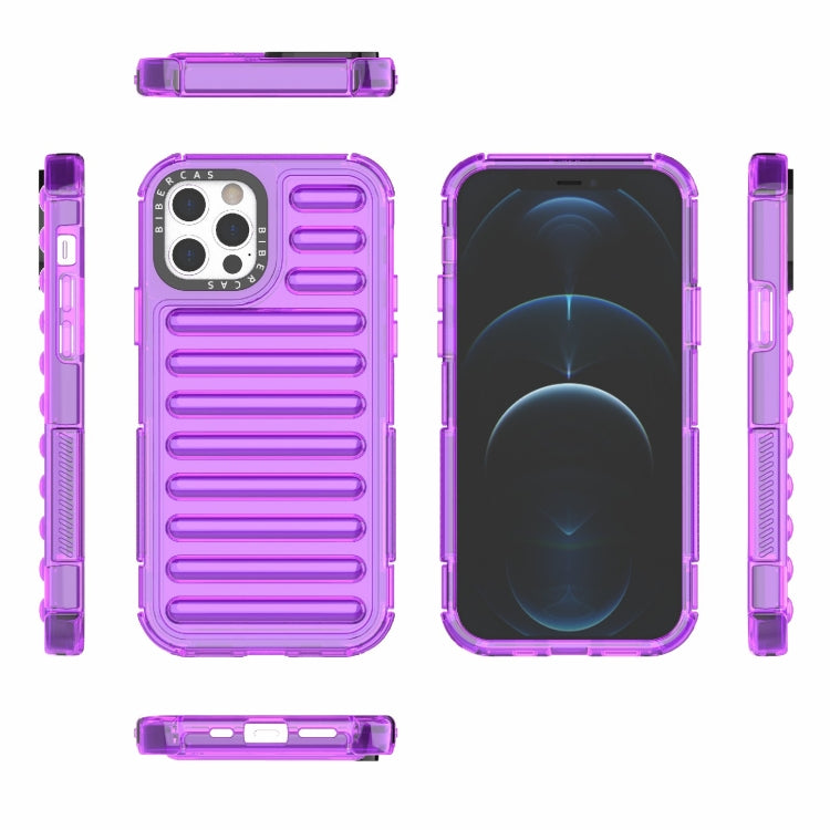 For iPhone 12 / 12 Pro High Transparency TPU Hybrid PC Airbag Phone Case