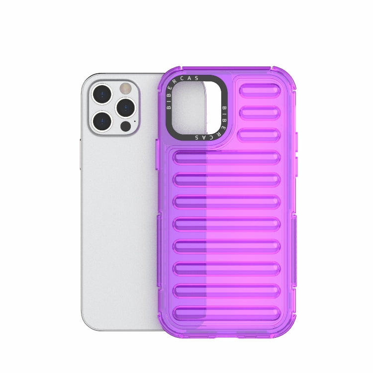 For iPhone 12 / 12 Pro High Transparency TPU Hybrid PC Airbag Phone Case