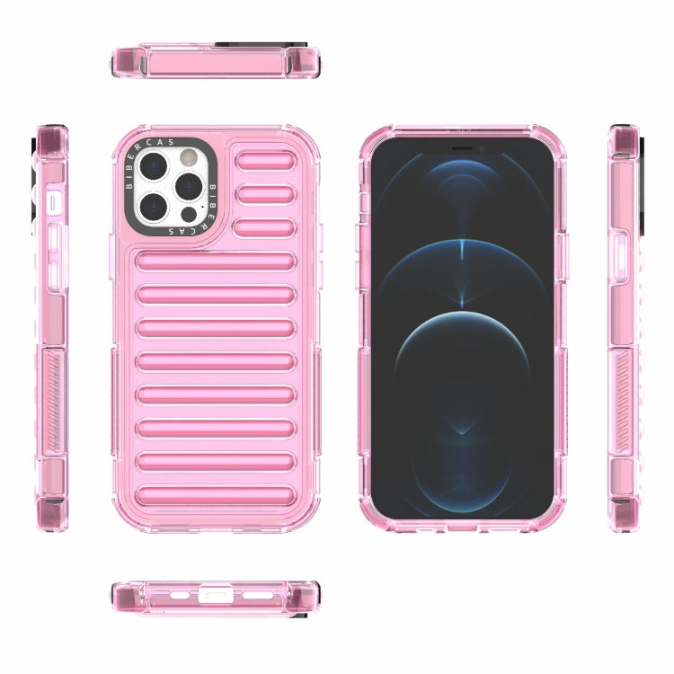 For iPhone 12 / 12 Pro High Transparency TPU Hybrid PC Airbag Phone Case