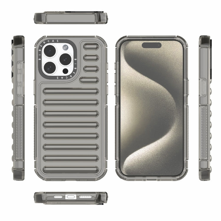 For iPhone 15 Pro Max High Transparency TPU Hybrid PC Airbag Phone Case