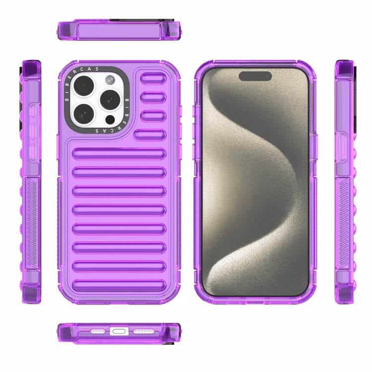 For iPhone 15 Pro Max High Transparency TPU Hybrid PC Airbag Phone Case