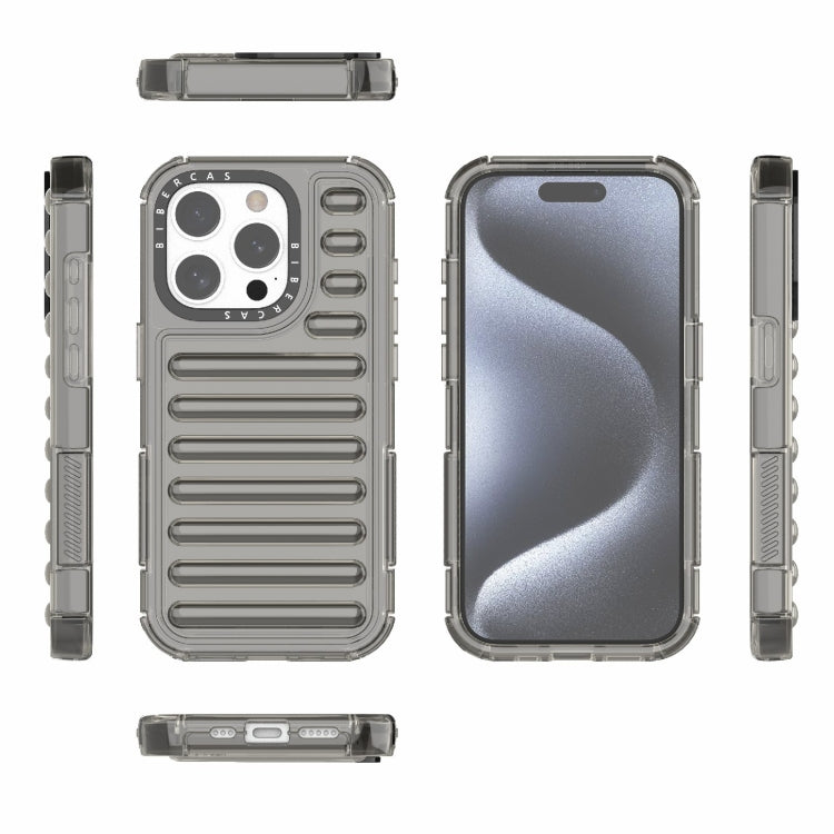 For iPhone 15 Pro High Transparency TPU Hybrid PC Airbag Phone Case