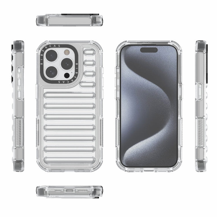 For iPhone 15 Pro High Transparency TPU Hybrid PC Airbag Phone Case