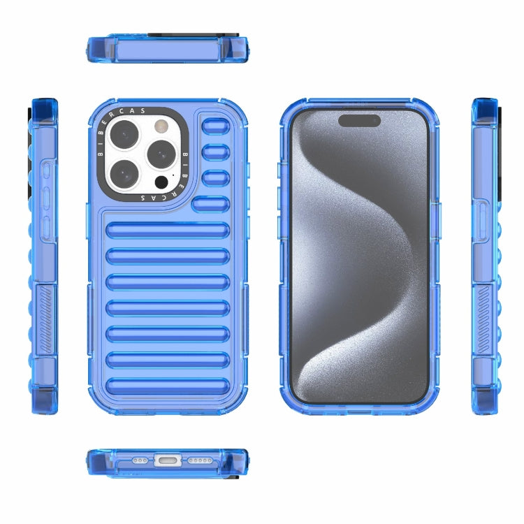 For iPhone 15 Pro High Transparency TPU Hybrid PC Airbag Phone Case