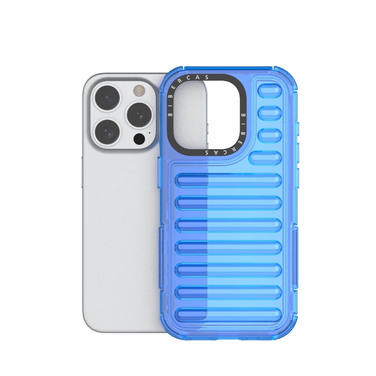 For iPhone 15 Pro High Transparency TPU Hybrid PC Airbag Phone Case