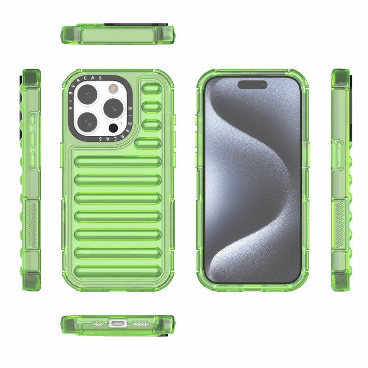 For iPhone 15 Pro High Transparency TPU Hybrid PC Airbag Phone Case