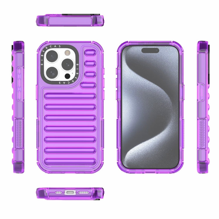 For iPhone 15 Pro High Transparency TPU Hybrid PC Airbag Phone Case