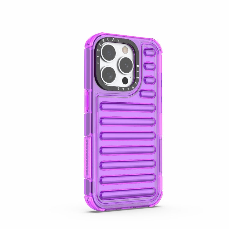 For iPhone 15 Pro High Transparency TPU Hybrid PC Airbag Phone Case