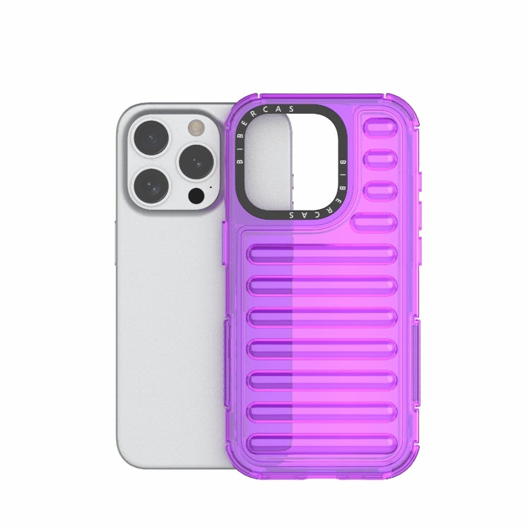 For iPhone 15 Pro High Transparency TPU Hybrid PC Airbag Phone Case