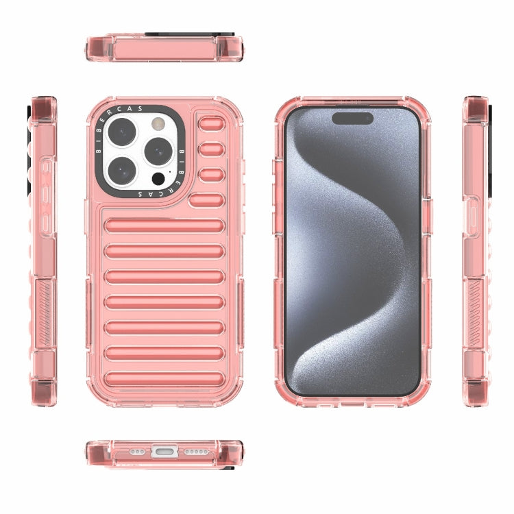 For iPhone 15 Pro High Transparency TPU Hybrid PC Airbag Phone Case