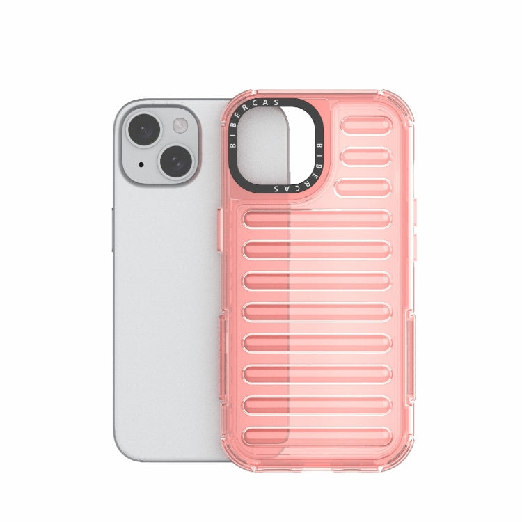 For iPhone 15 High Transparency TPU Hybrid PC Airbag Phone Case