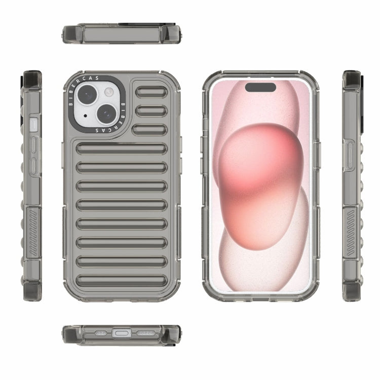For iPhone 15 High Transparency TPU Hybrid PC Airbag Phone Case