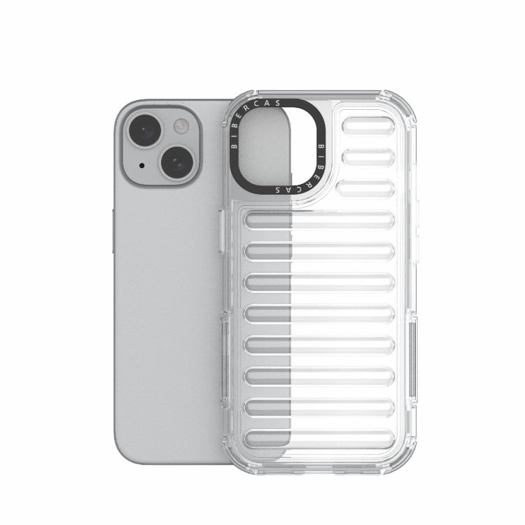 For iPhone 15 High Transparency TPU Hybrid PC Airbag Phone Case