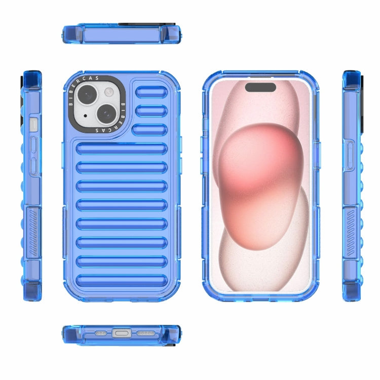 For iPhone 15 High Transparency TPU Hybrid PC Airbag Phone Case