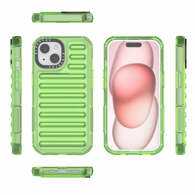 For iPhone 15 High Transparency TPU Hybrid PC Airbag Phone Case