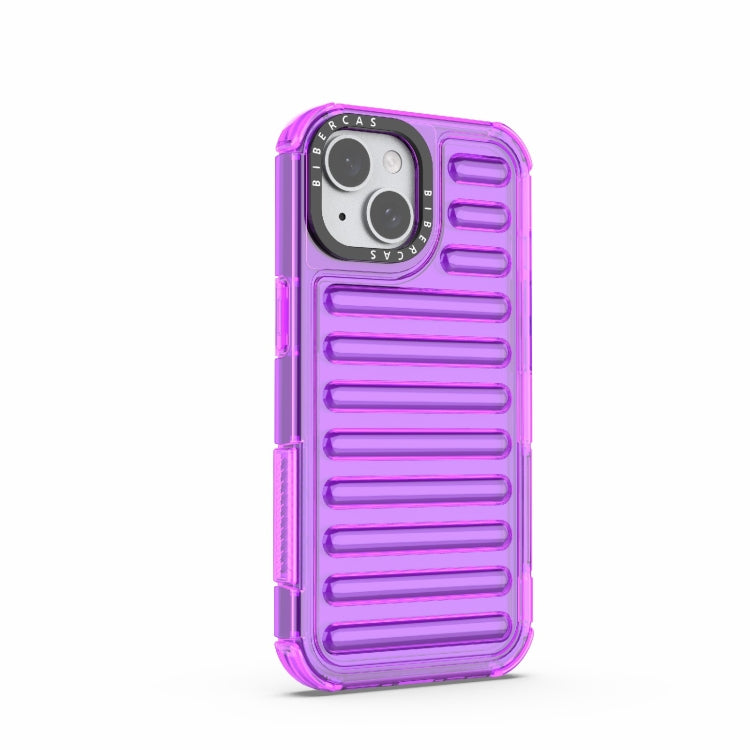 For iPhone 15 High Transparency TPU Hybrid PC Airbag Phone Case