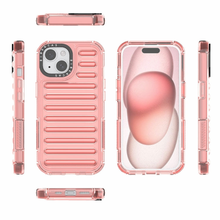 For iPhone 15 High Transparency TPU Hybrid PC Airbag Phone Case