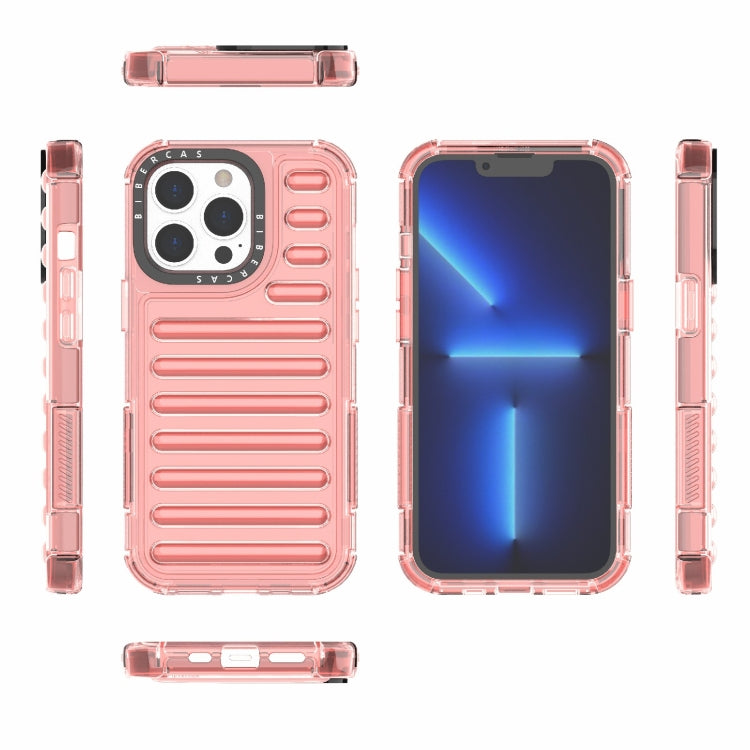 For iPhone 13 Pro High Transparency TPU Hybrid PC Airbag Phone Case