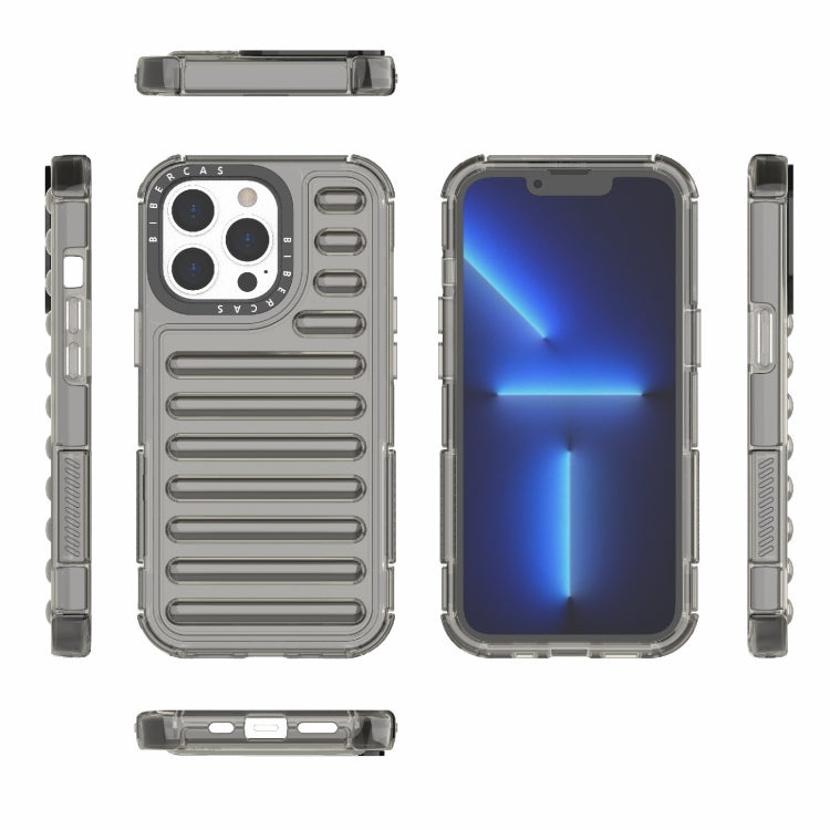 For iPhone 13 Pro High Transparency TPU Hybrid PC Airbag Phone Case