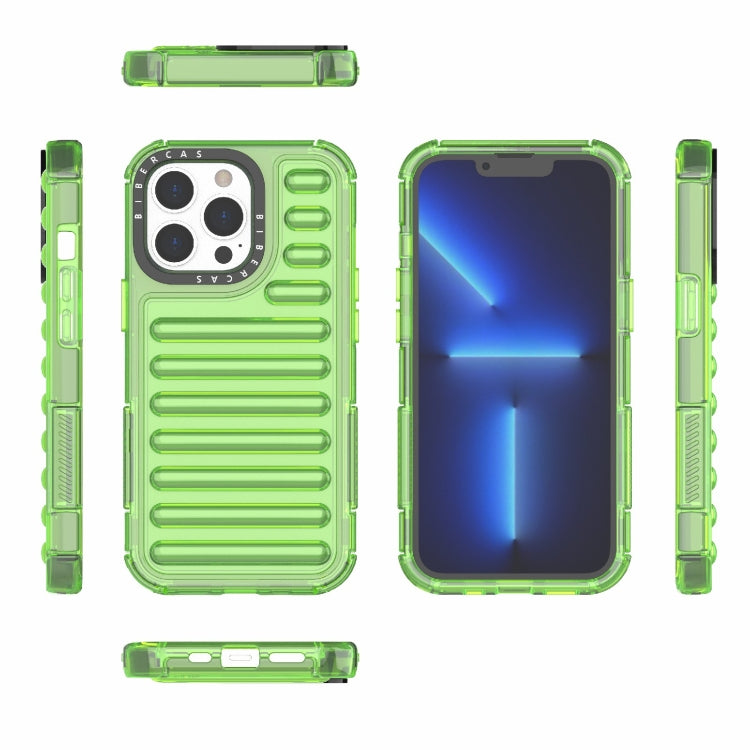 For iPhone 13 Pro High Transparency TPU Hybrid PC Airbag Phone Case