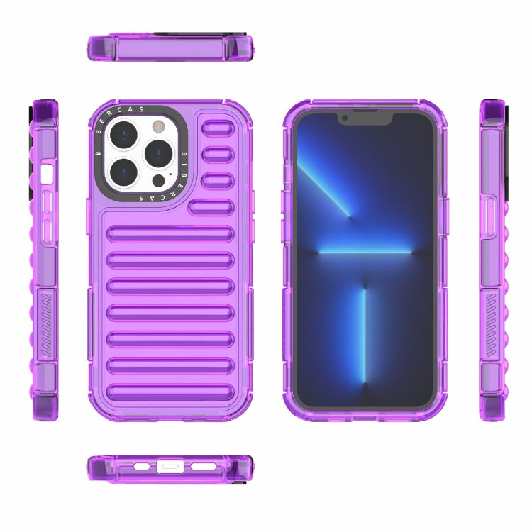For iPhone 13 Pro High Transparency TPU Hybrid PC Airbag Phone Case