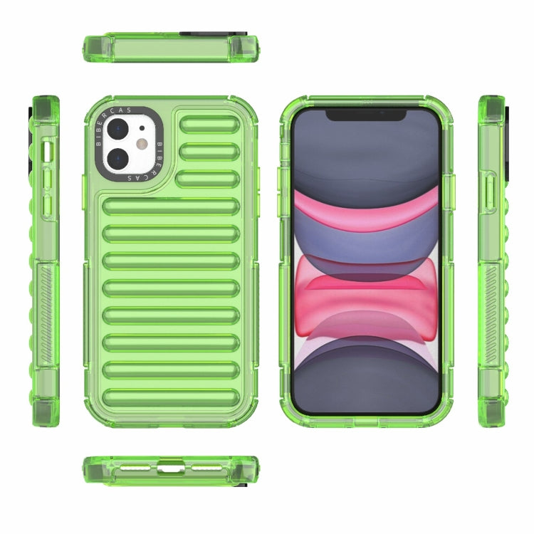 For iPhone 11 High Transparency TPU Hybrid PC Airbag Phone Case