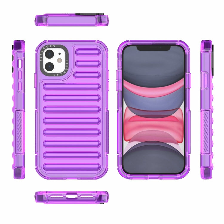 For iPhone 11 High Transparency TPU Hybrid PC Airbag Phone Case