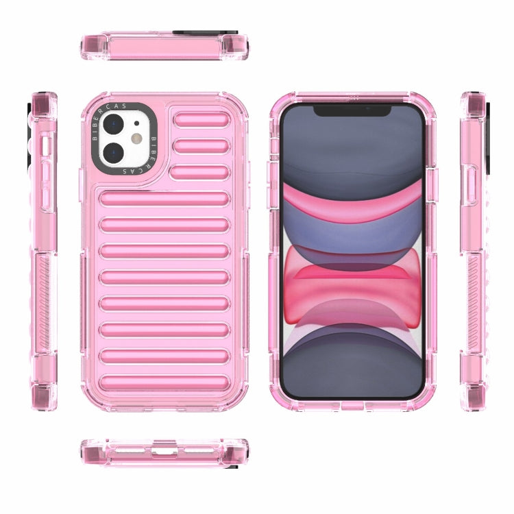 For iPhone 11 High Transparency TPU Hybrid PC Airbag Phone Case