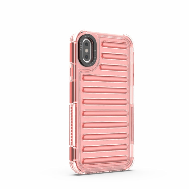 For iPhone XS / X High Transparency TPU Hybrid PC Airbag Phone Case