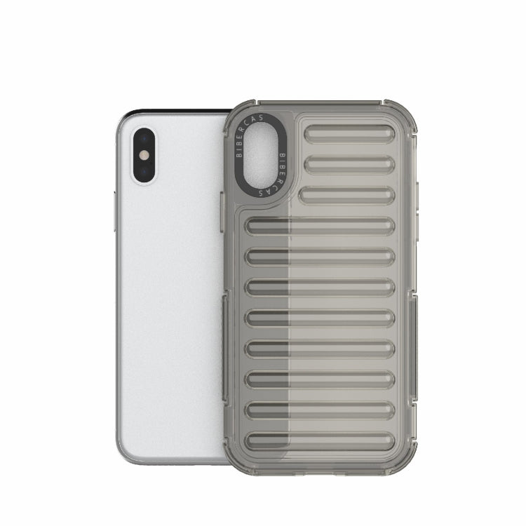 For iPhone XS / X High Transparency TPU Hybrid PC Airbag Phone Case