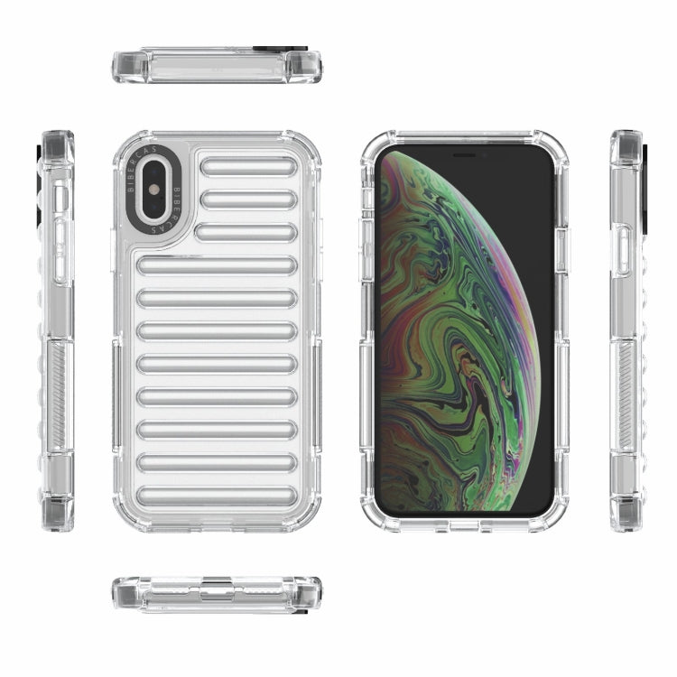 For iPhone XS / X High Transparency TPU Hybrid PC Airbag Phone Case