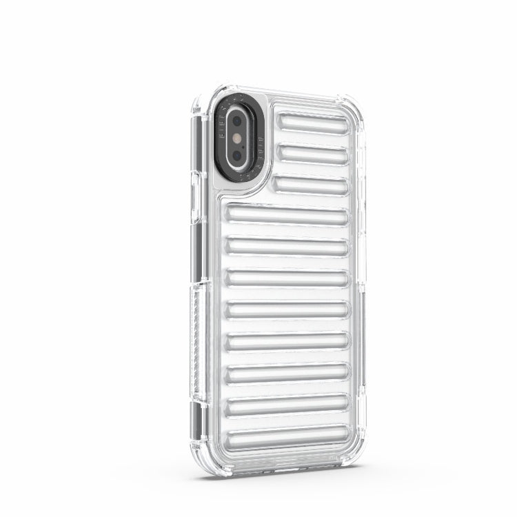 For iPhone XS / X High Transparency TPU Hybrid PC Airbag Phone Case