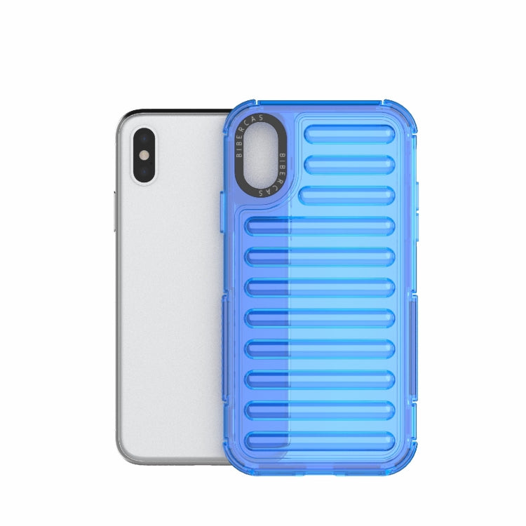 For iPhone XS / X High Transparency TPU Hybrid PC Airbag Phone Case