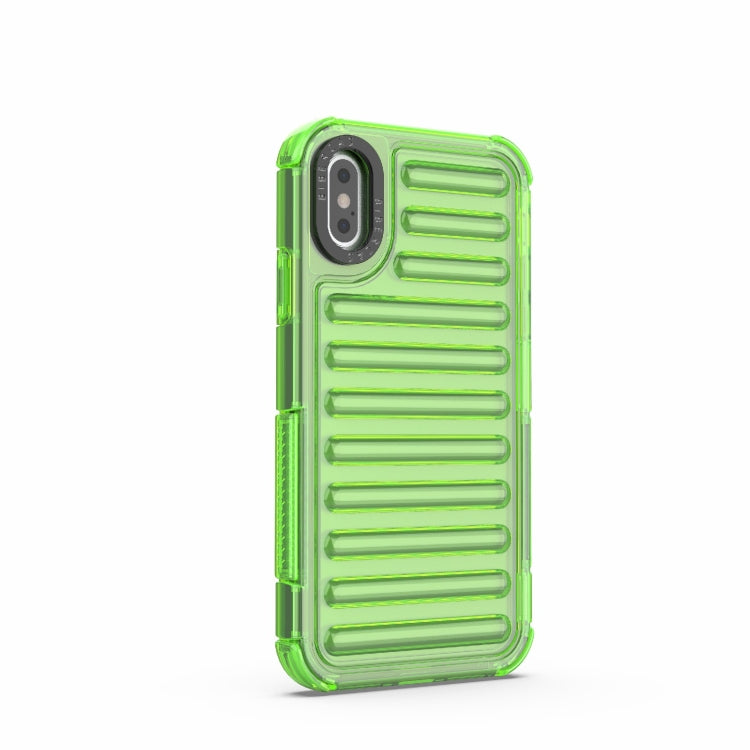 For iPhone XS / X High Transparency TPU Hybrid PC Airbag Phone Case