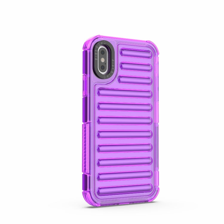 For iPhone XS / X High Transparency TPU Hybrid PC Airbag Phone Case