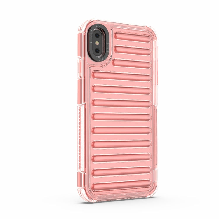 For iPhone XS Max High Transparency TPU Hybrid PC Airbag Phone Case