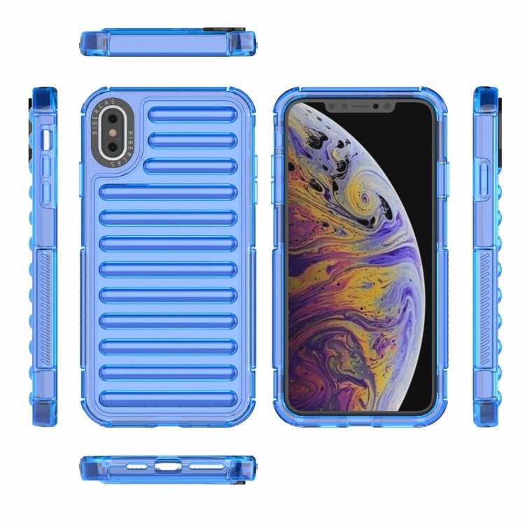 For iPhone XS Max High Transparency TPU Hybrid PC Airbag Phone Case