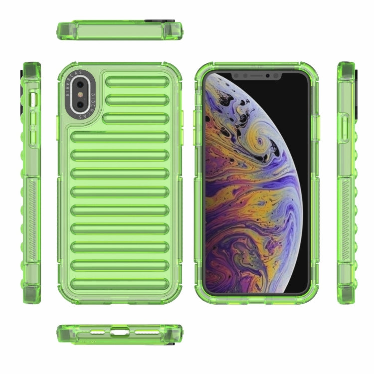 For iPhone XS Max High Transparency TPU Hybrid PC Airbag Phone Case